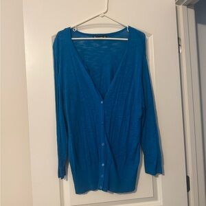 New York & Company Vibrant Blue Cardigan